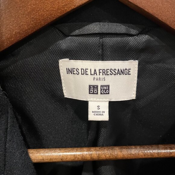 Uniqlo x Ines de la Fressange Paris Navy Wool Blend Peacoat S - Picture 4 of 5